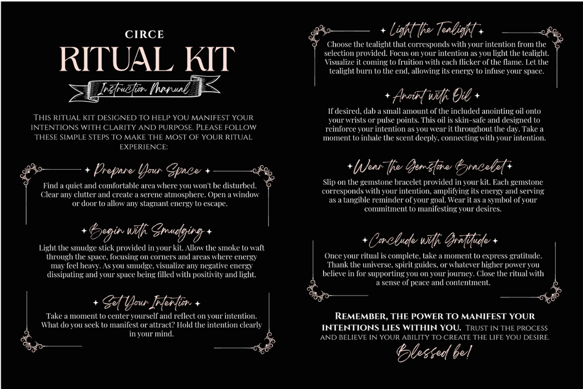 Spell Kits – Ritual Intention Kits for Manifestation (4 Options Available)