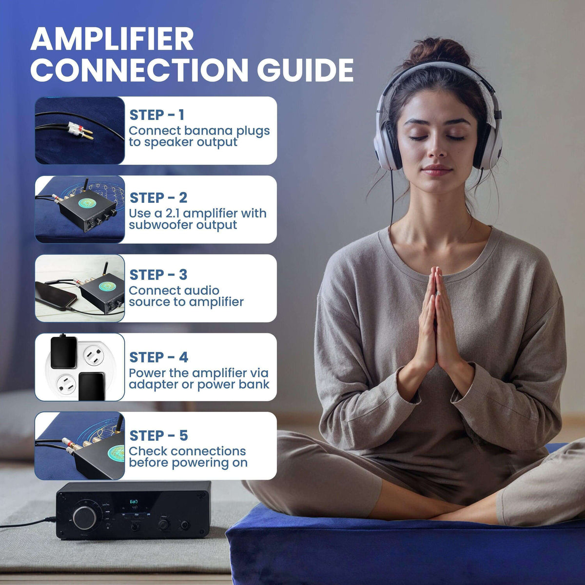 Premium Vibroacoustic Zafu Meditation Cushion Bundle