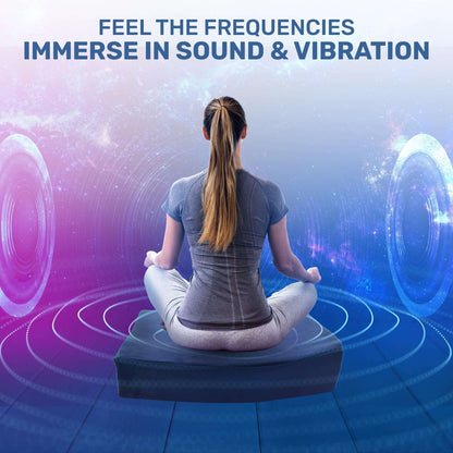 Premium Vibroacoustic Zafu Meditation Cushion Bundle