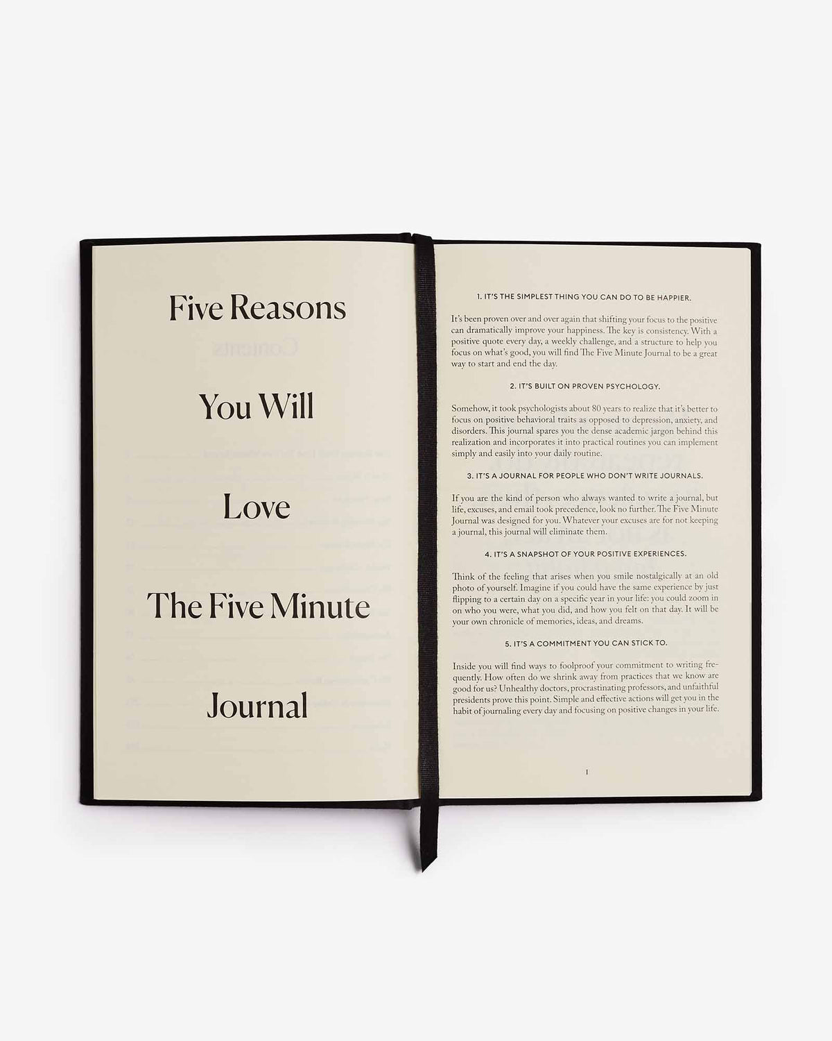 The Five Minute Journal - Bold Black