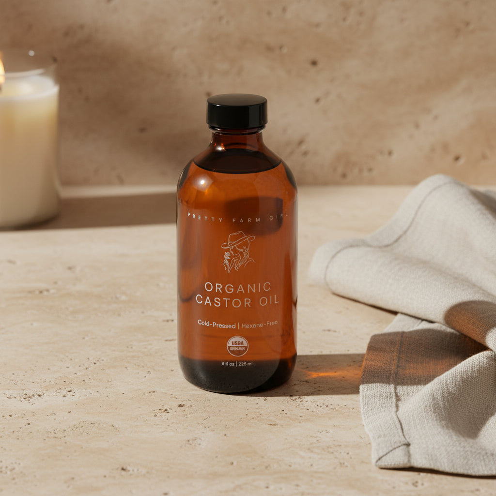 Pure Organic Cold Pressed Hexane-Free Castor Oil