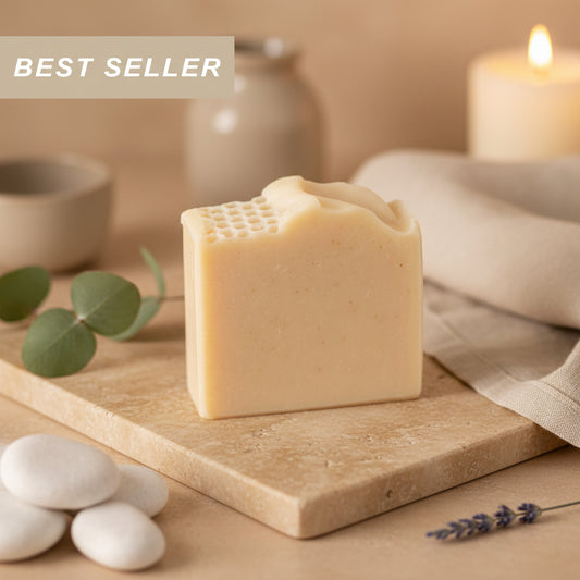 Milk + Honey Fragrance Free Handmade Tallow and Goat Milk Soap Bar