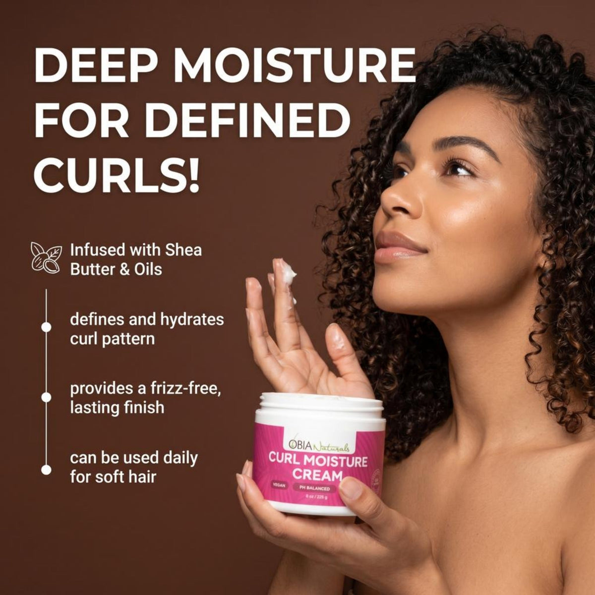 Curl Moisture Cream — Lightweight Vegan Leave-In Conditioner
