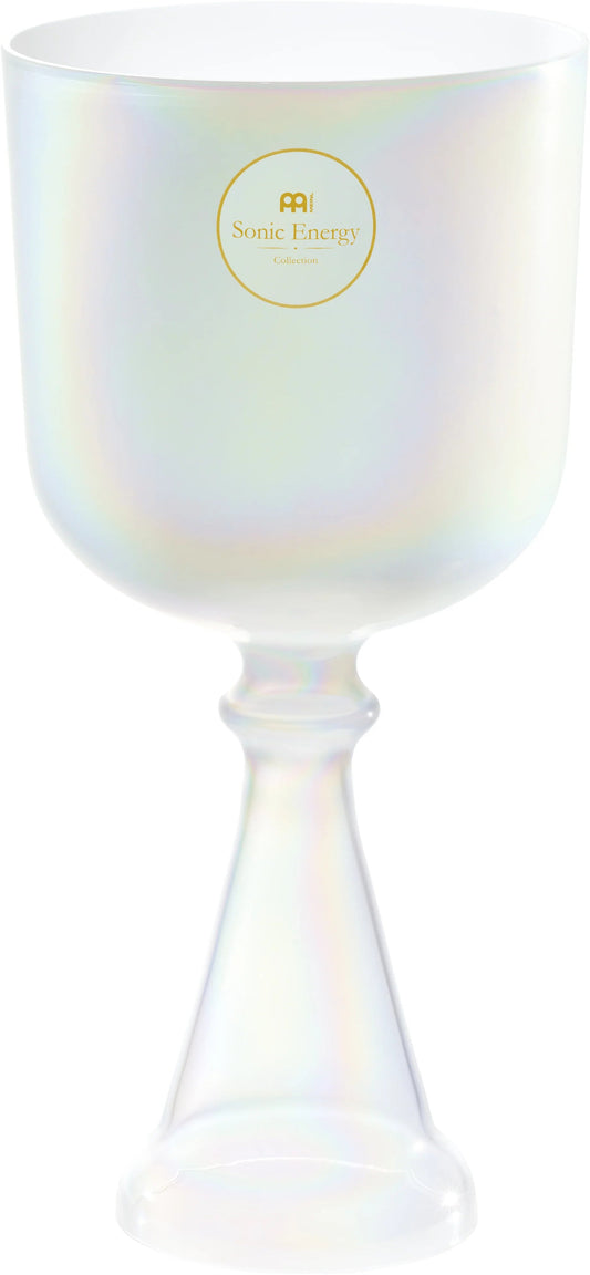 5.5" Crystal Singing Chalice, A4, Creamy, Brow Chakra