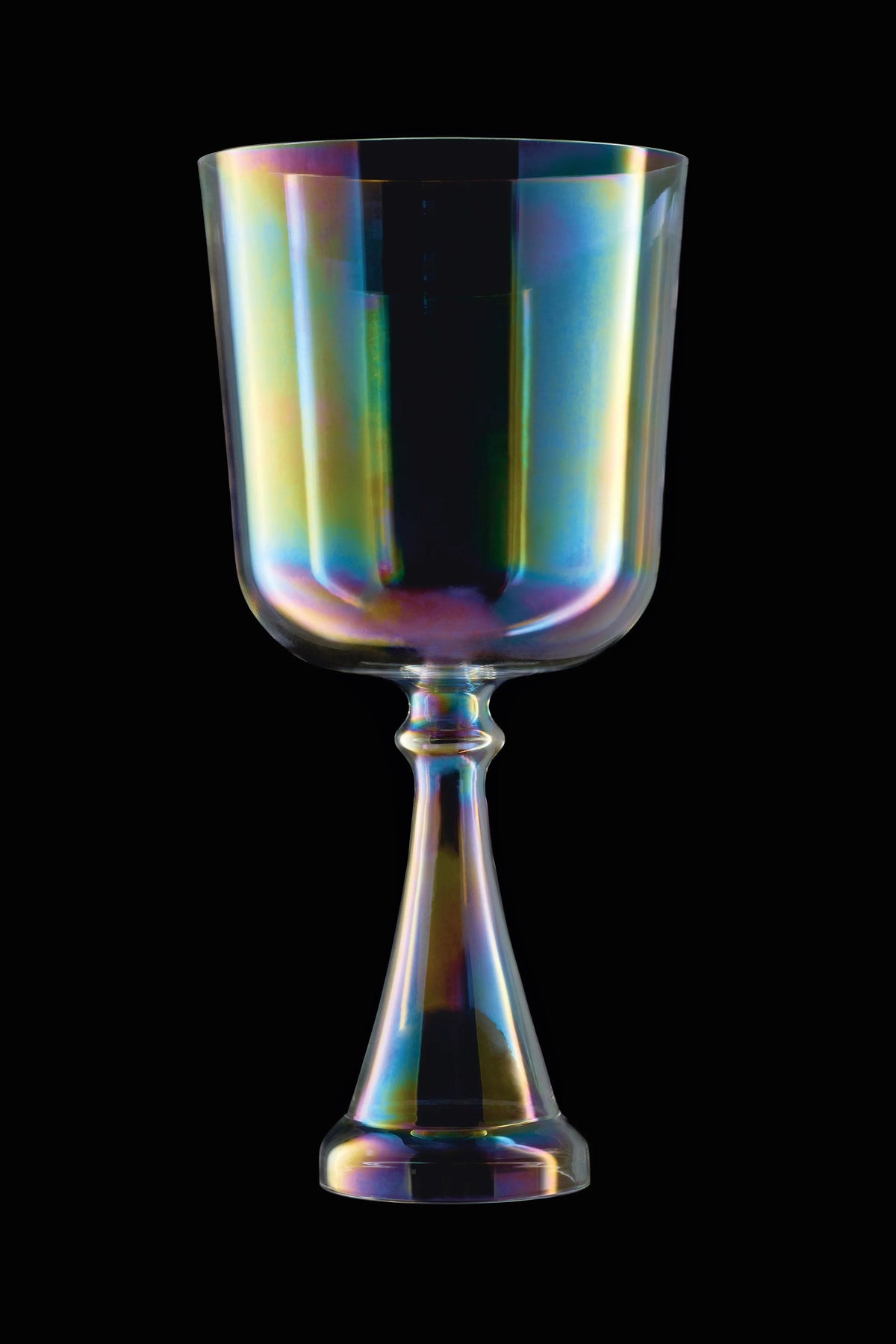 7" Crystal Singing Chalice, B3, Clear, Crown Chakra