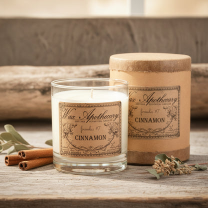 Cinnamon 7 oz Botanical Candle in Scotch Glass