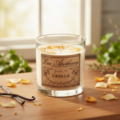 Vanilla 7 oz Botanical Candle in Scotch Glass