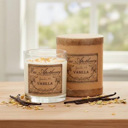 Vanilla 7 oz Botanical Candle in Scotch Glass