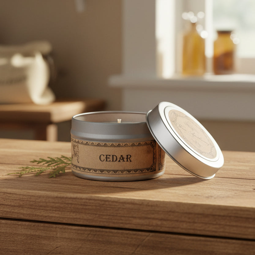 Cedar Botanical Candle Travel Tin