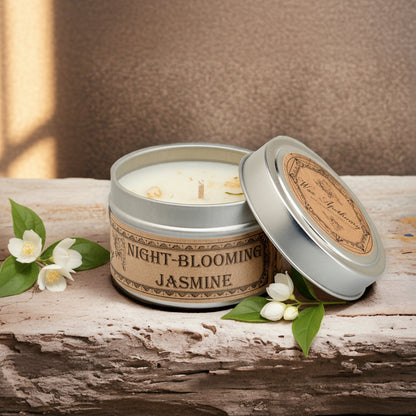 Night-Blooming Jasmine Botanical Candle Travel Tin