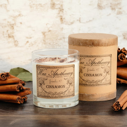 Cinnamon 7 oz Botanical Candle in Scotch Glass