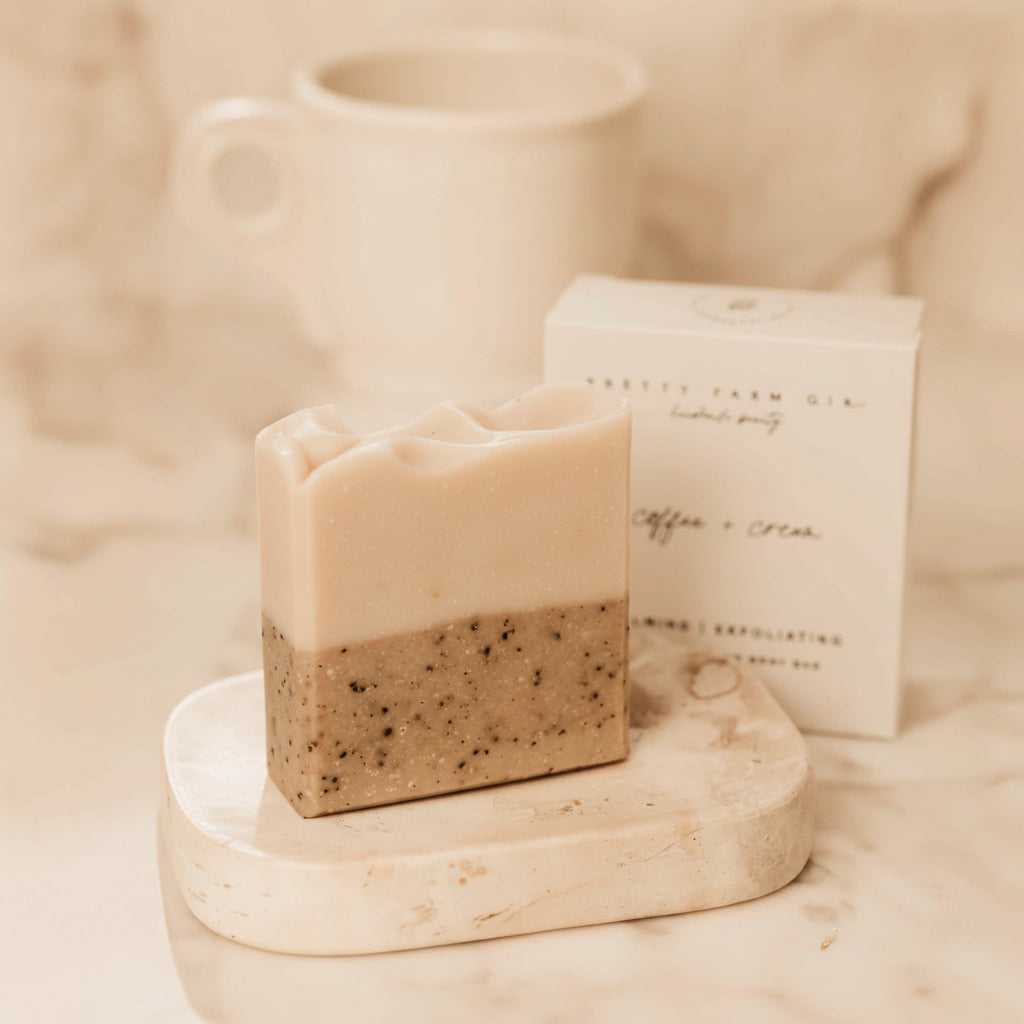 Coffee + Cream Handmade Tallow and Goat Milk Soap Bar