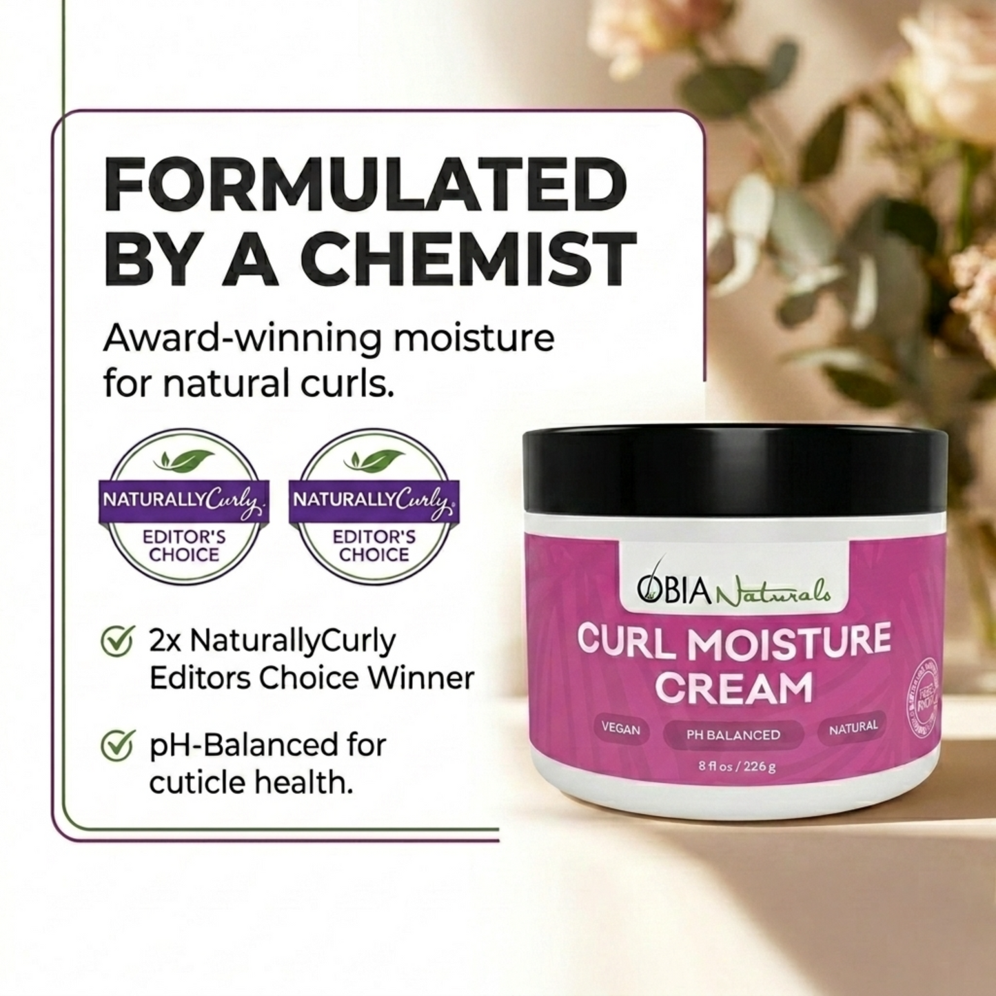 Curl Moisture Cream — Lightweight Vegan Leave-In Conditioner