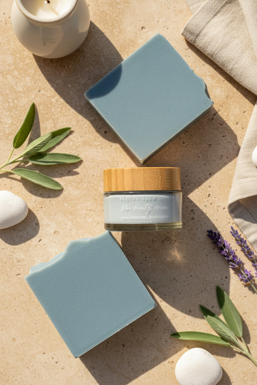Blue Beauty Cream Facial Bar