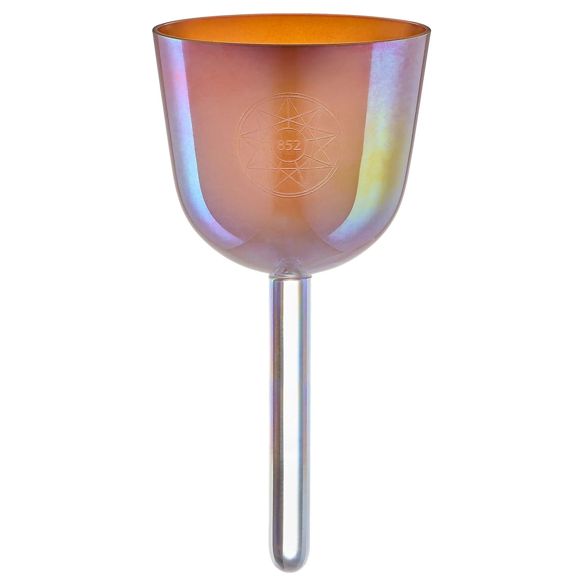 3.75" Essence Solfeggio Crystal Singing Bowl, LA 852 Hz, Mango Mojito