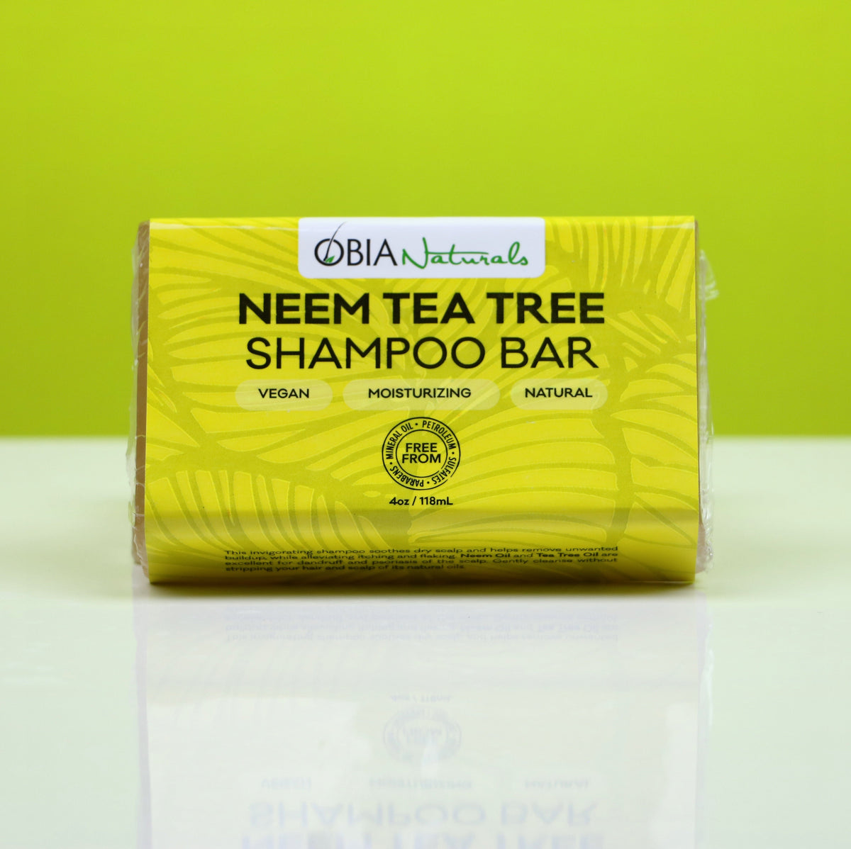Neem Tea Tree Shampoo Bar — Sulfate-Free Scalp-Soothing Cleanser