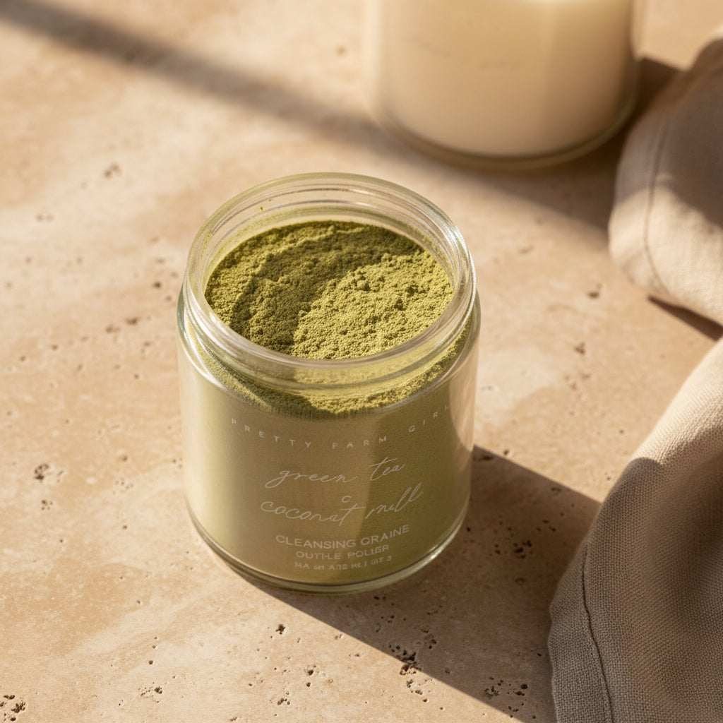 Green Tea + Coconut Milk Facial Cleansing Grains