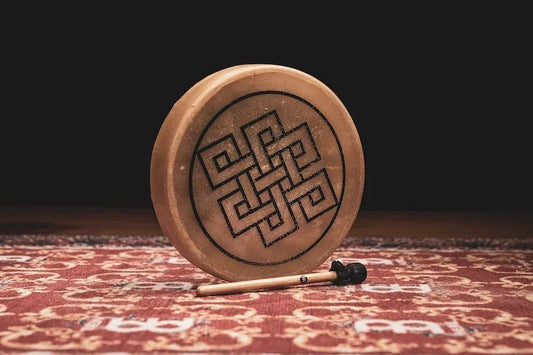 15" Native American-Style Hoop Drum, Endless Knot
