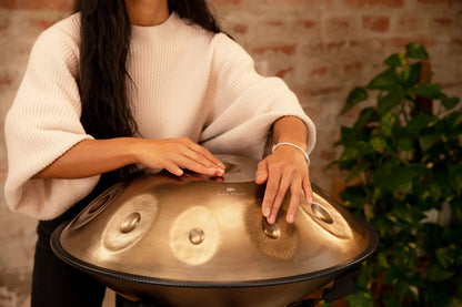 Sensory Handpan, D Amara, 10 Notes, Vintage Gold
