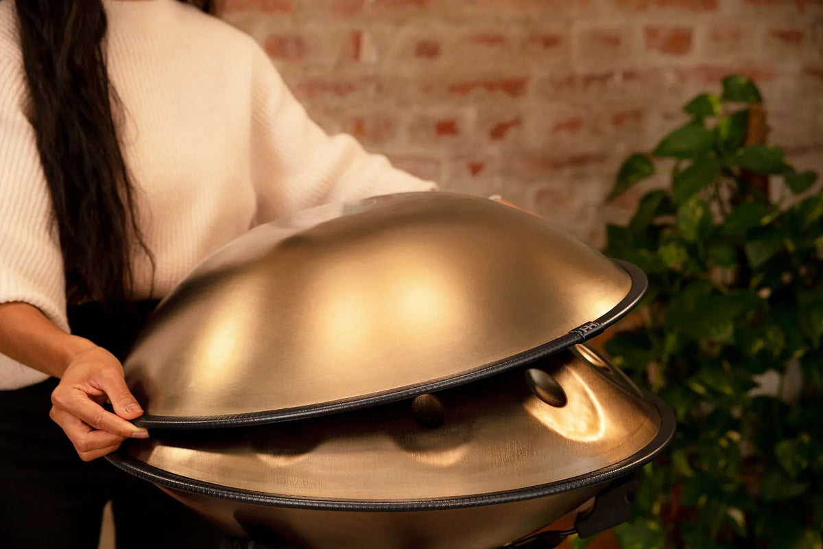 Sensory Handpan, C# Minor, 9 Notes, Vintage Gold