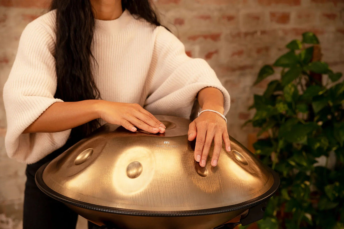 Sensory Handpan, C# Minor, 9 Notes, Vintage Gold