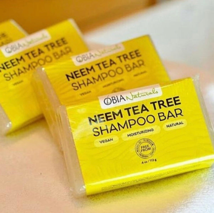 Neem Tea Tree Shampoo Bar — Sulfate-Free Scalp-Soothing Cleanser