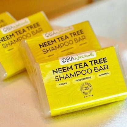 Neem Tea Tree Shampoo Bar — Sulfate-Free Scalp-Soothing Cleanser