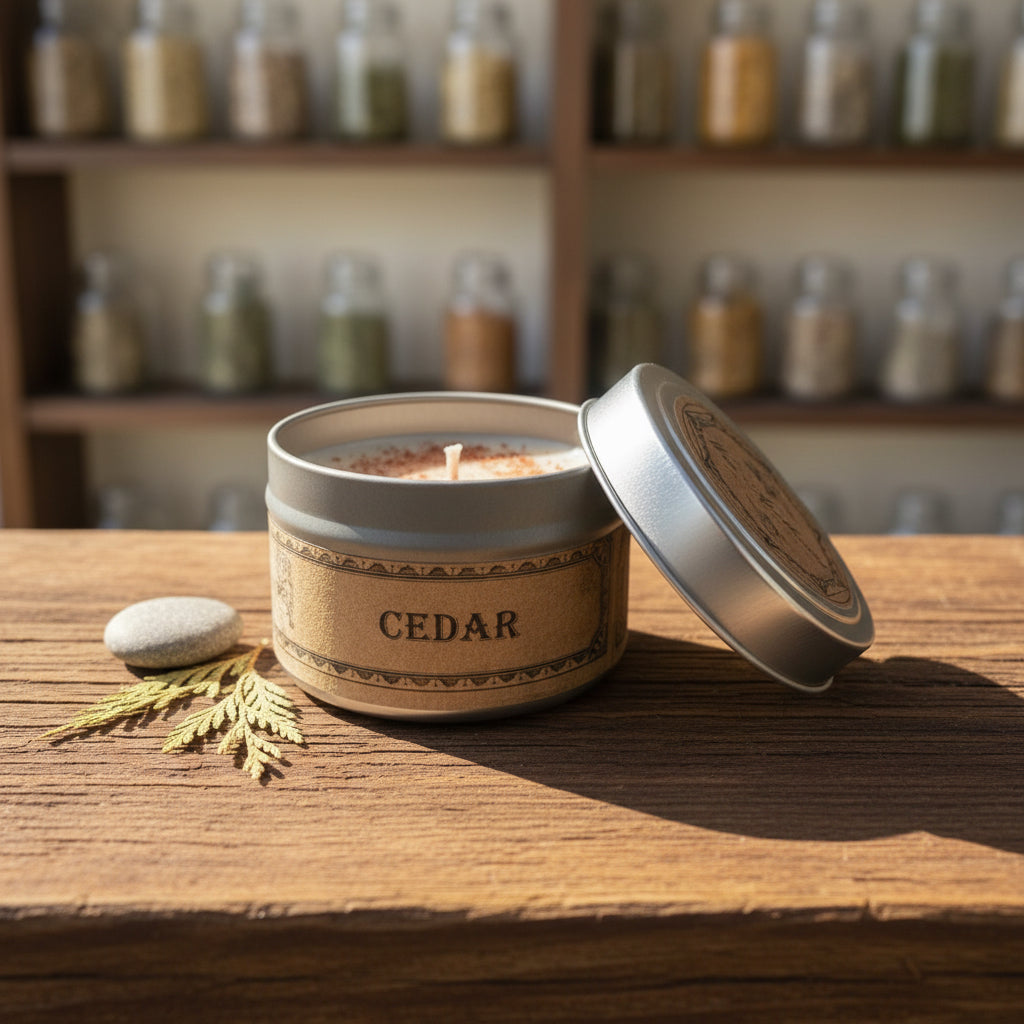 Cedar Botanical Candle Travel Tin