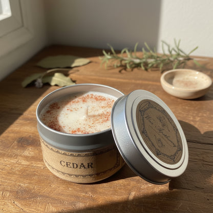 Cedar Botanical Candle Travel Tin