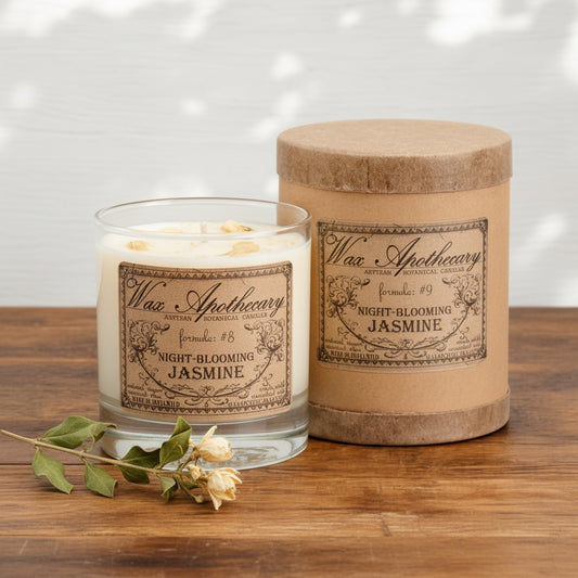 Night-Blooming Jasmine 7 oz Botanical Candle in Scotch Glass