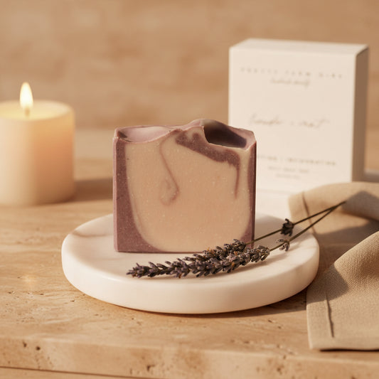 Lavender + Mint Handmade Tallow and Goat Milk Soap Bar