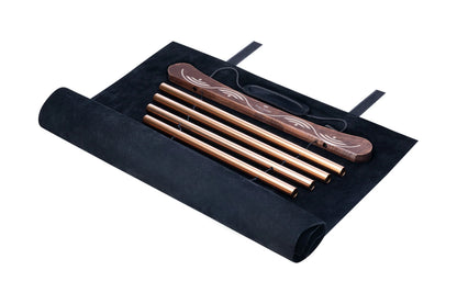 35" Meditation Flow Chime, 440 Hz, 10 Notes, D Major, Bronze