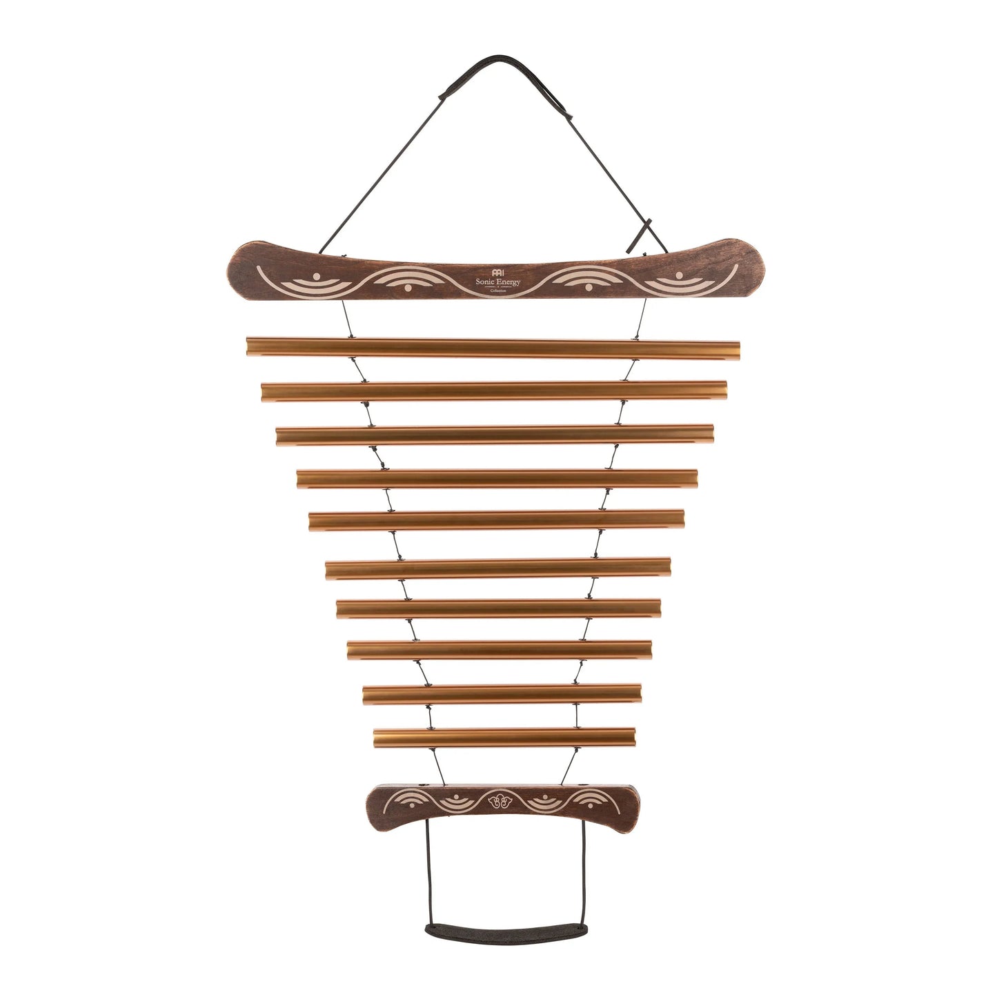 35" Meditation Flow Chime, 440 Hz, 10 Notes, D Major, Bronze