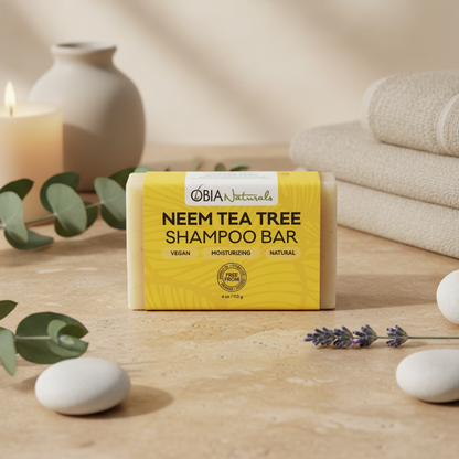 Neem Tea Tree Shampoo Bar — Sulfate-Free Scalp-Soothing Cleanser