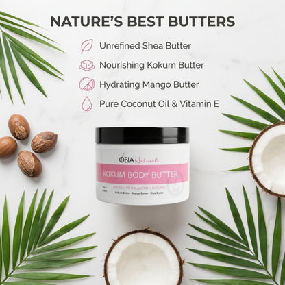 Kokum Body Butter — Vegan Whipped Body Butter for Dry Skin