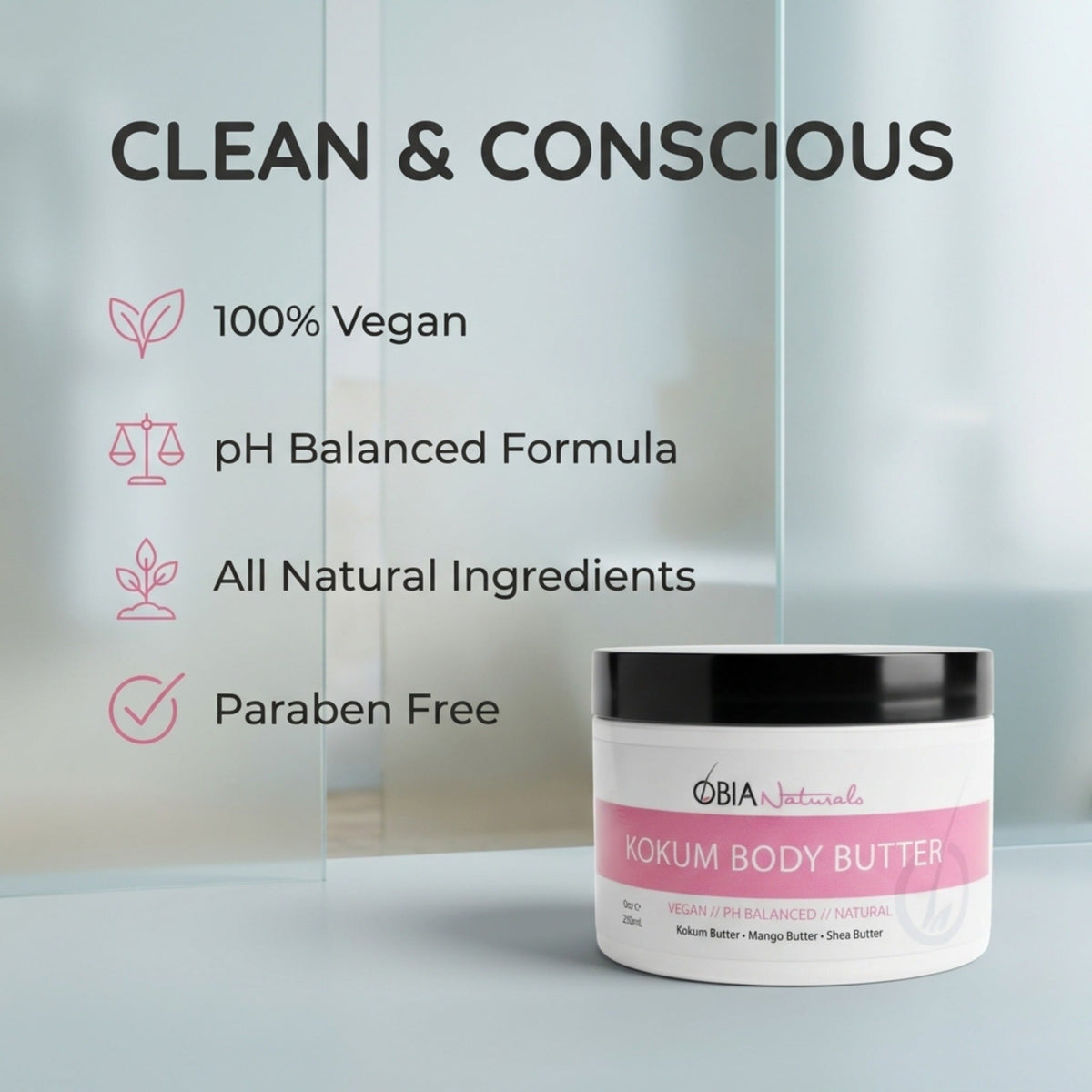 Kokum Body Butter — Vegan Whipped Body Butter for Dry Skin