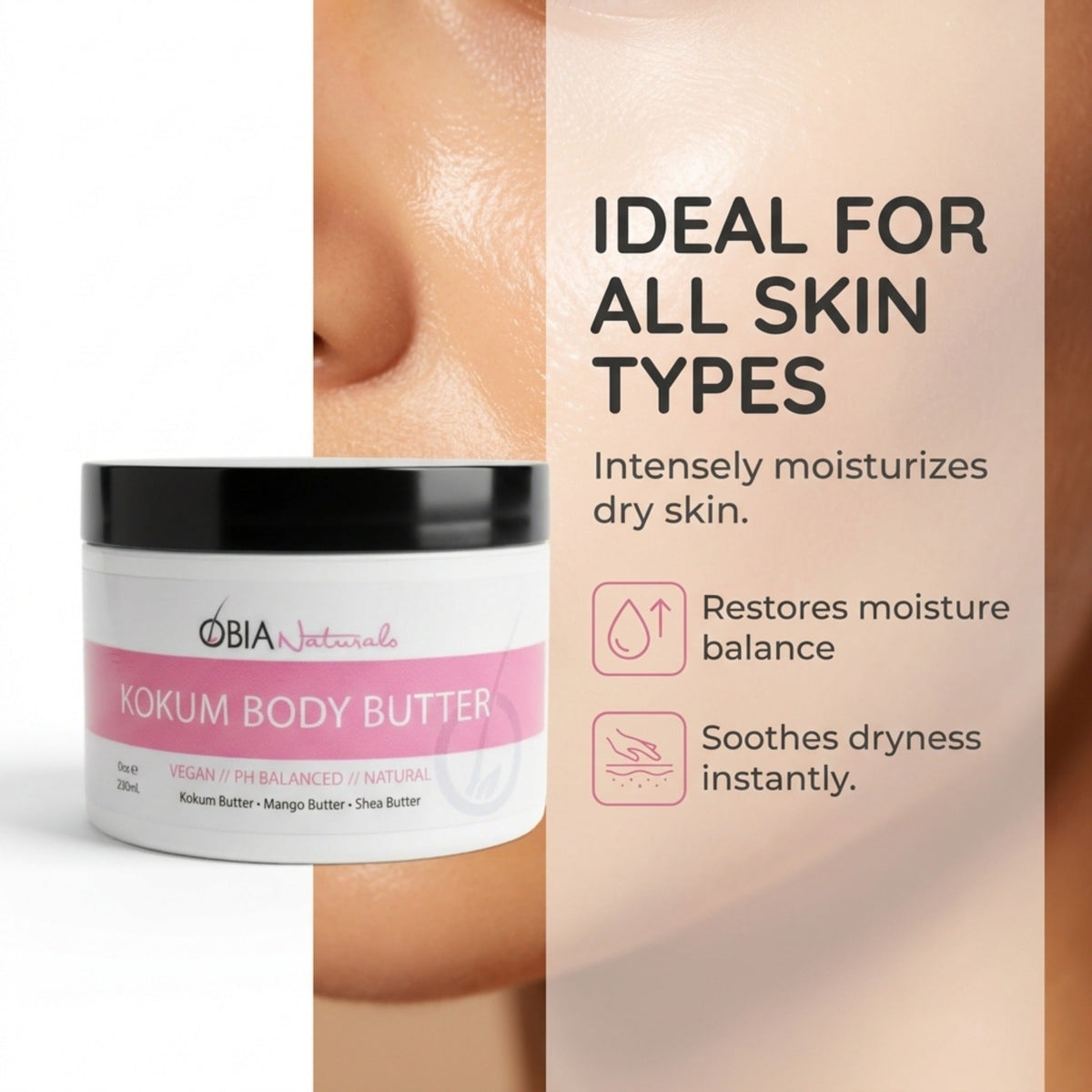 Kokum Body Butter — Vegan Whipped Body Butter for Dry Skin