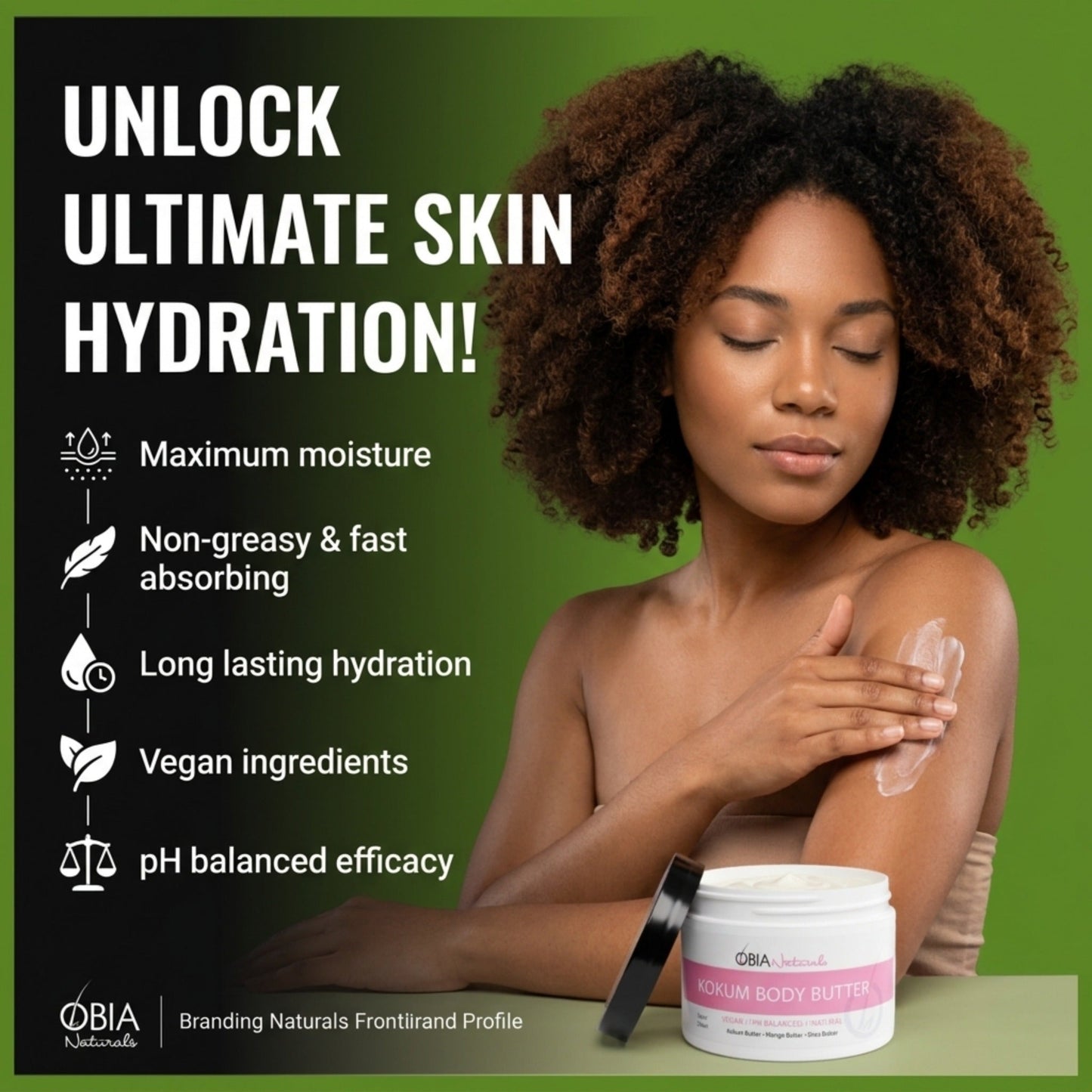 Kokum Body Butter — Vegan Whipped Body Butter for Dry Skin