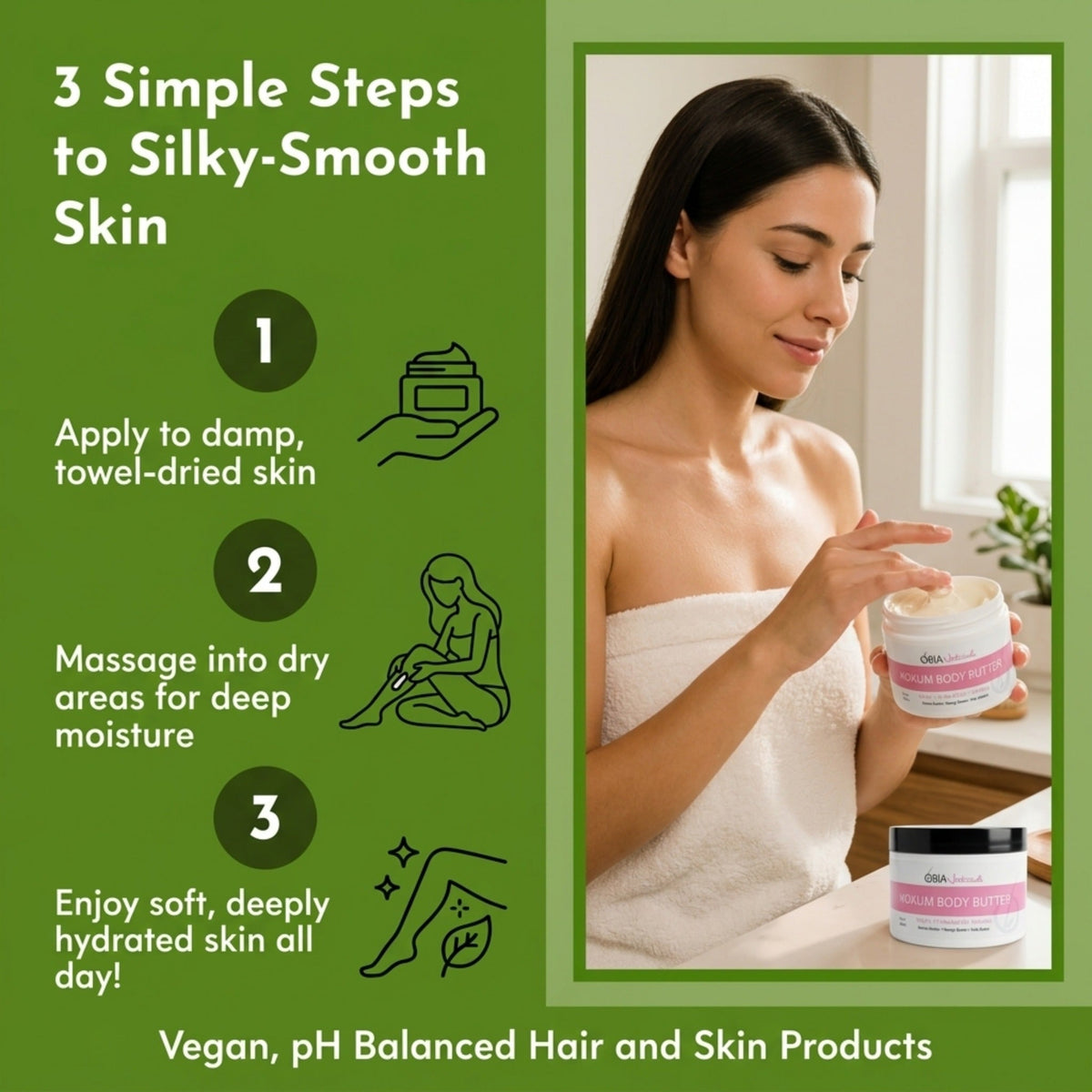 Kokum Body Butter — Vegan Whipped Body Butter for Dry Skin