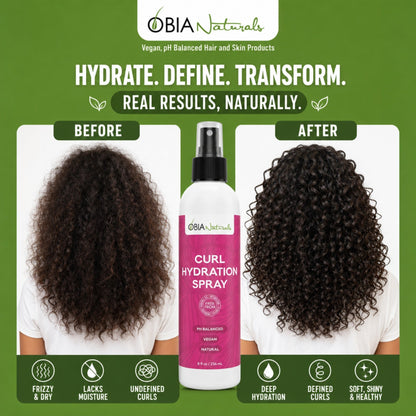 Curl Hydration Spray — Daily Curl Refresher with Argan & Rose
