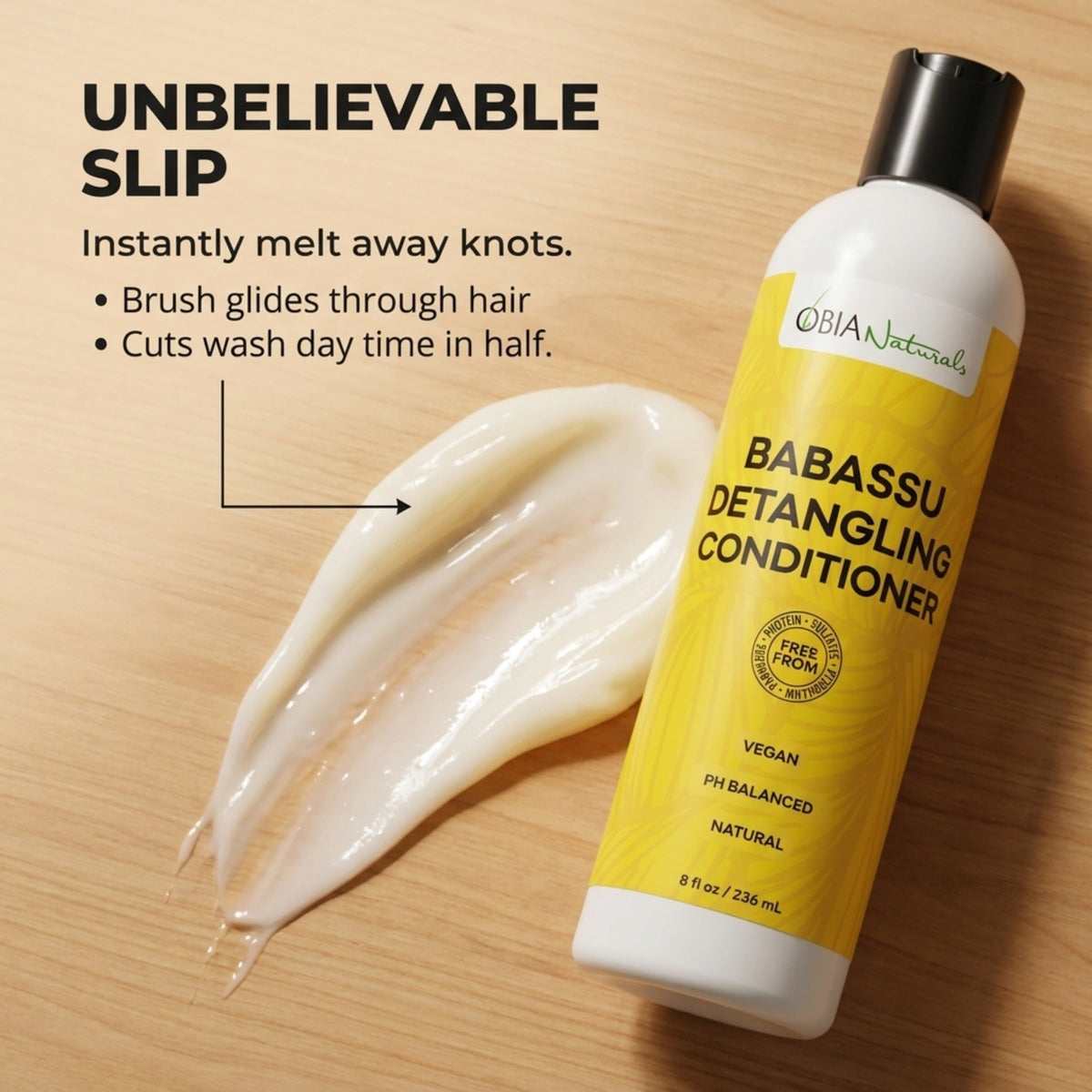 Babassu Detangling Conditioner — Protein-Free Slip Conditioner