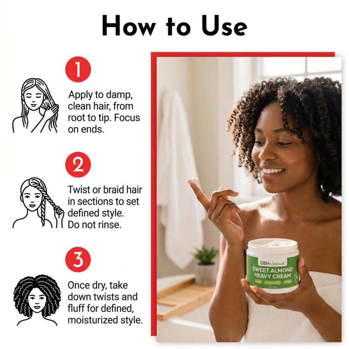 Sweet Almond Heavy Cream — Rich Moisture Leave-In Conditioner