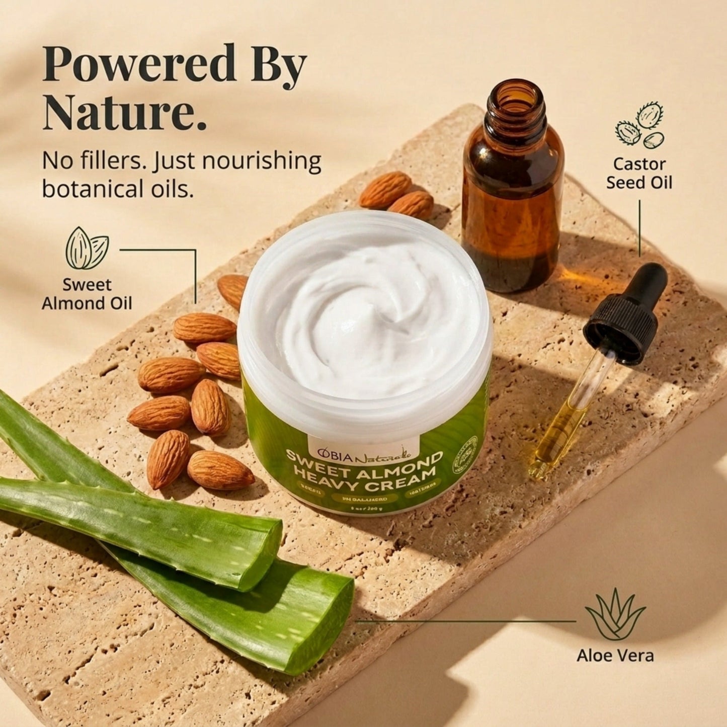 Sweet Almond Heavy Cream — Rich Moisture Leave-In Conditioner