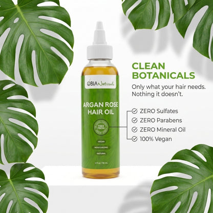 Argan Rose Hair Oil — Lightweight Vegan Hair Oil