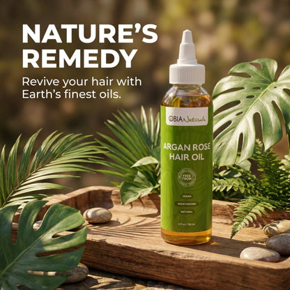 Argan Rose Hair Oil — Lightweight Vegan Hair Oil