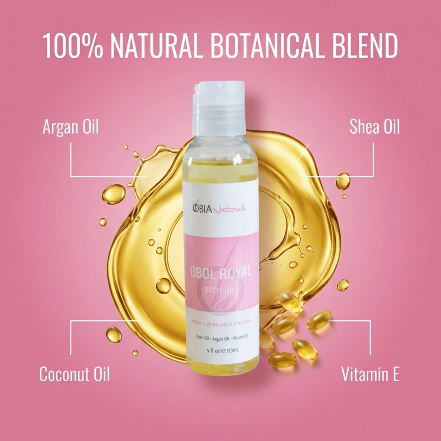 OBOL Royal Body Oil — Luxury Vegan Argan Body Oil