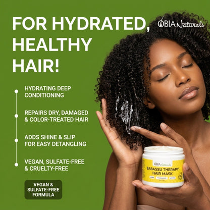 Babassu Hair Therapy Mask — Vegan Plant-Protein Hair Mask