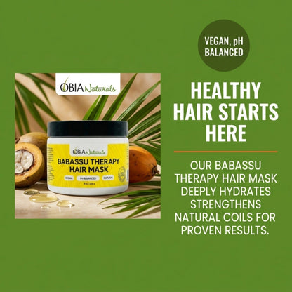 Babassu Hair Therapy Mask — Vegan Plant-Protein Hair Mask