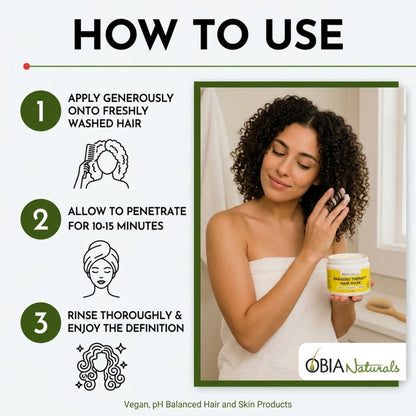 Babassu Hair Therapy Mask — Vegan Plant-Protein Hair Mask
