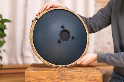 16" Octave Steel Tongue Drum, D Amara, Navy Blue